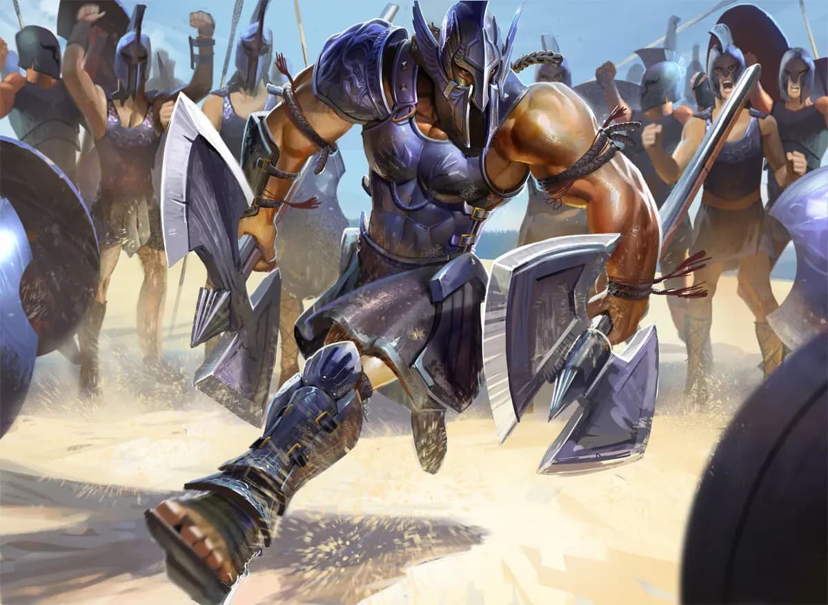 MTG Journey into Nyx set art