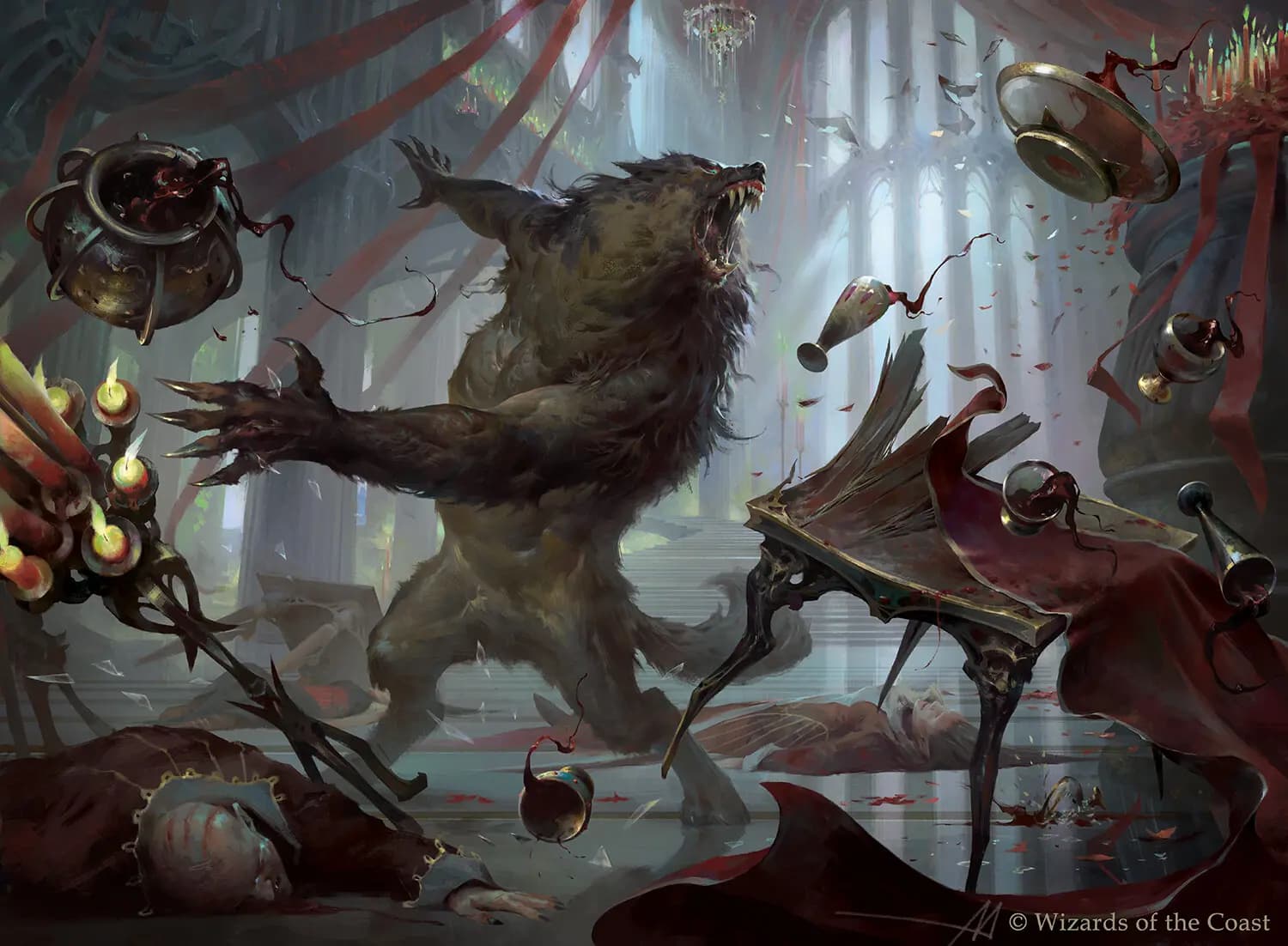 MTG Crimson Vow Commander set art