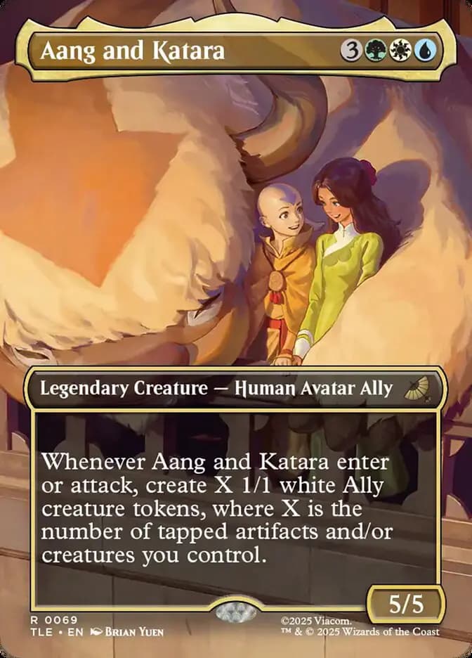 Card image of Aang and Katara