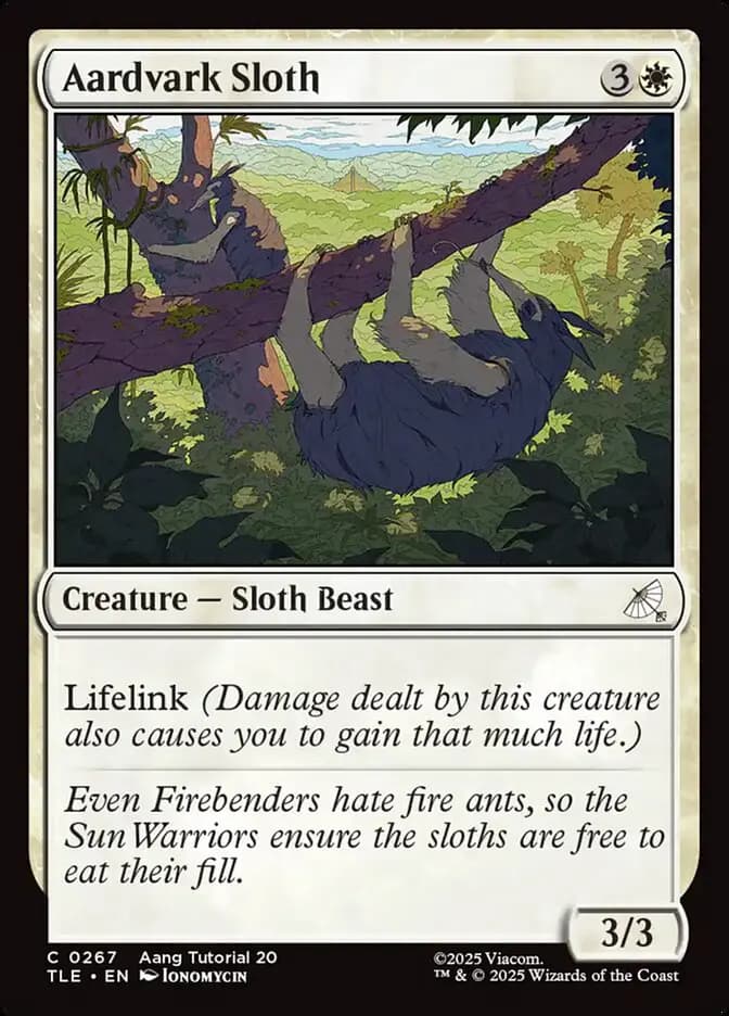 Card image of Aardvark Sloth
