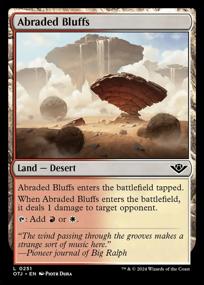 Card image of Abraded Bluffs