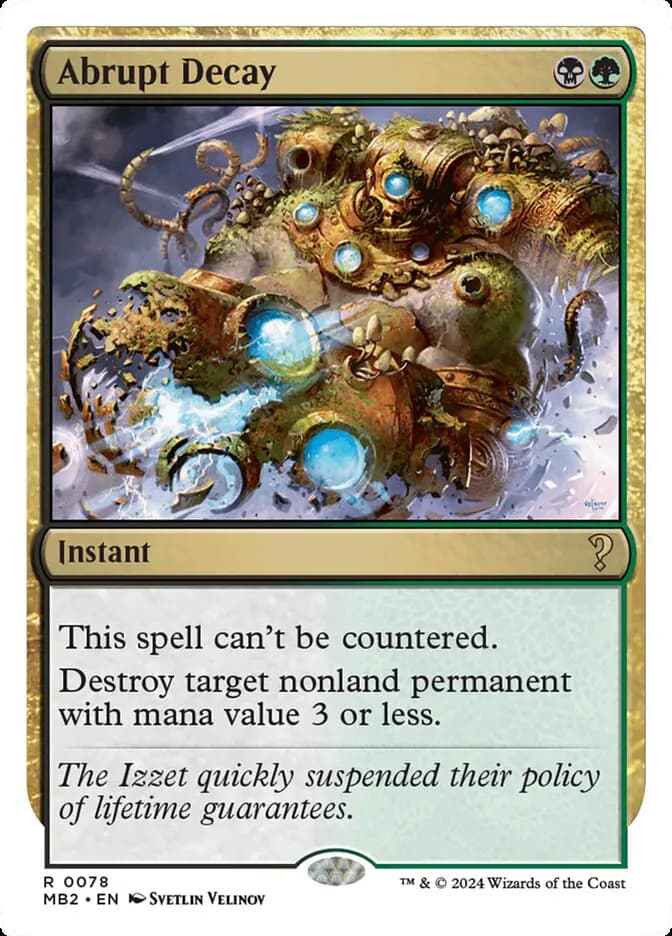 Card image of Abrupt Decay