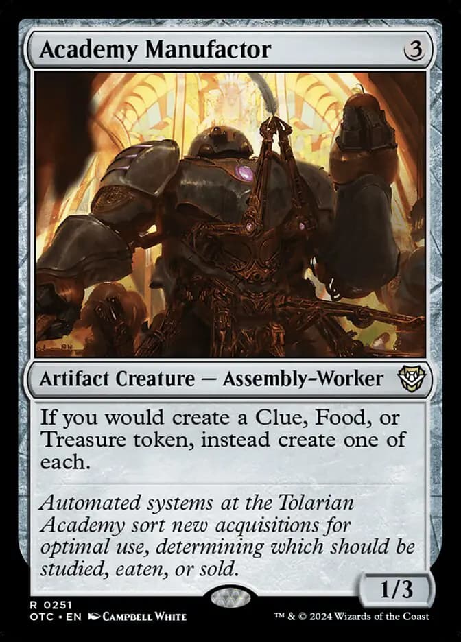 Card image of Academy Manufactor