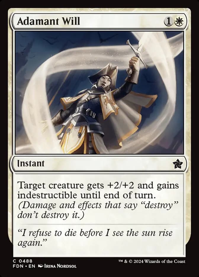 Card image of Adamant Will