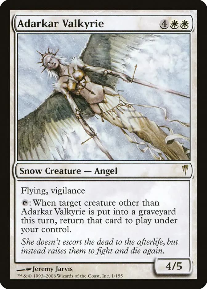 Card image of Adarkar Valkyrie