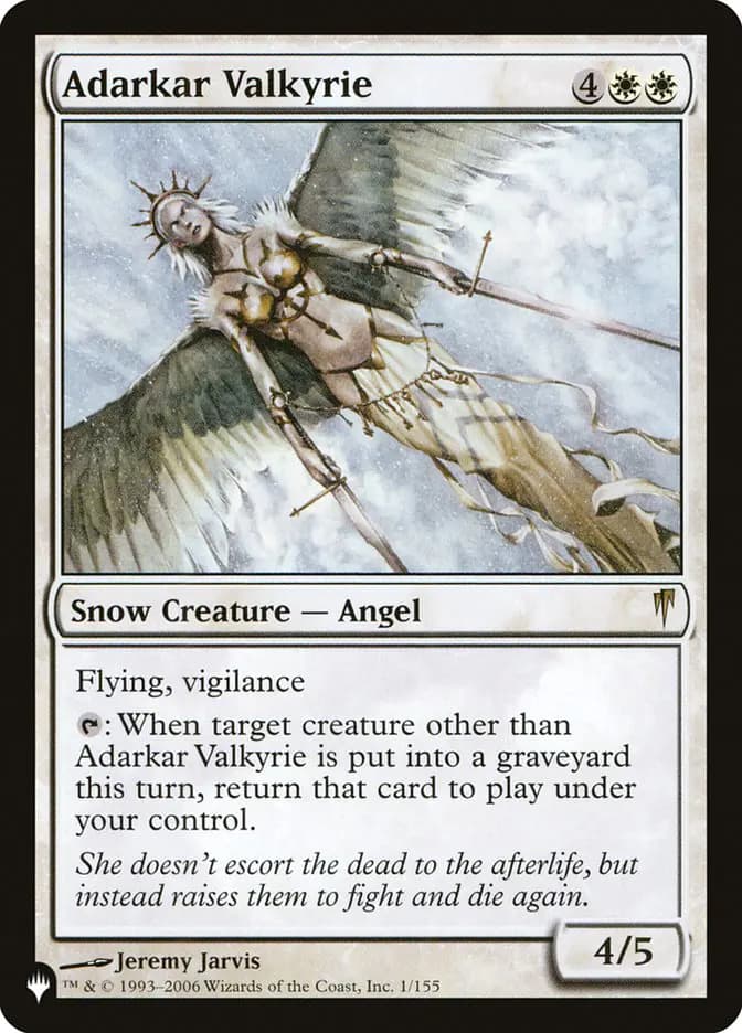 Card image of Adarkar Valkyrie