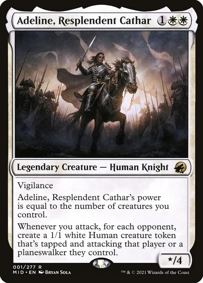 Card image of Adeline, Resplendent Cathar