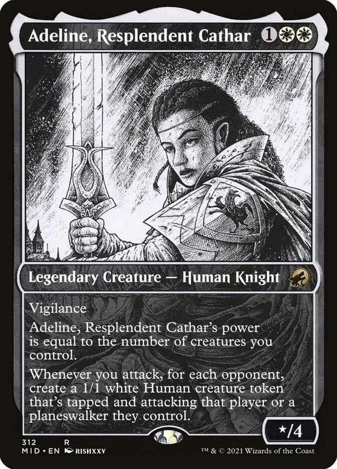 Card image of Adeline, Resplendent Cathar