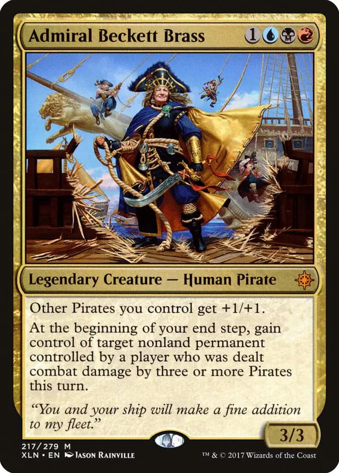 Card image of Admiral Beckett Brass