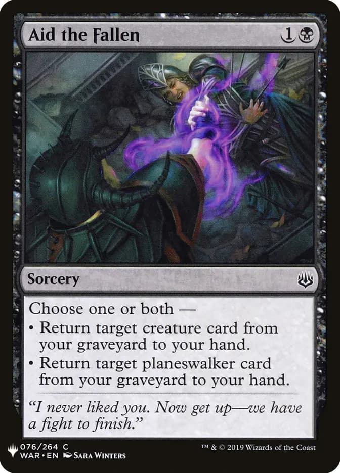 Card image of Aid the Fallen