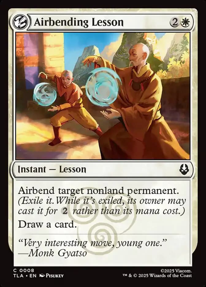 Card image of Airbending Lesson