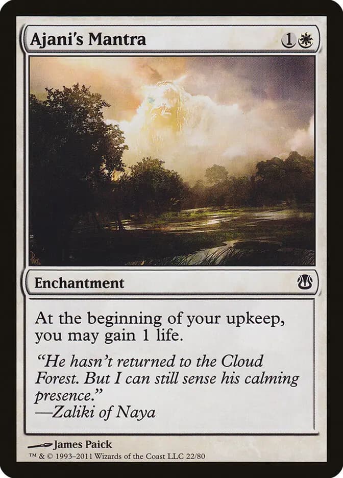Card image of Ajani's Mantra