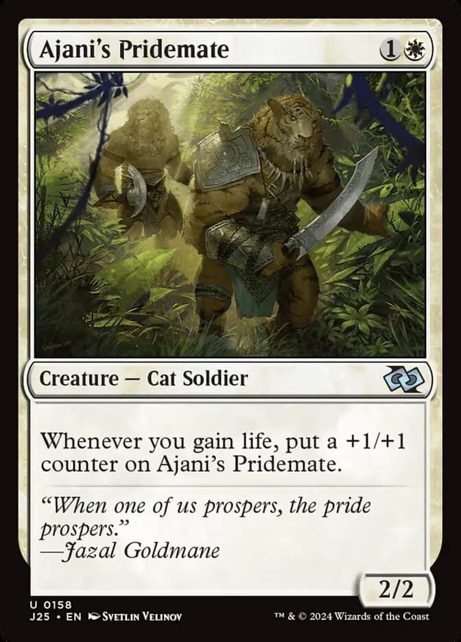 Card image of Ajani's Pridemate