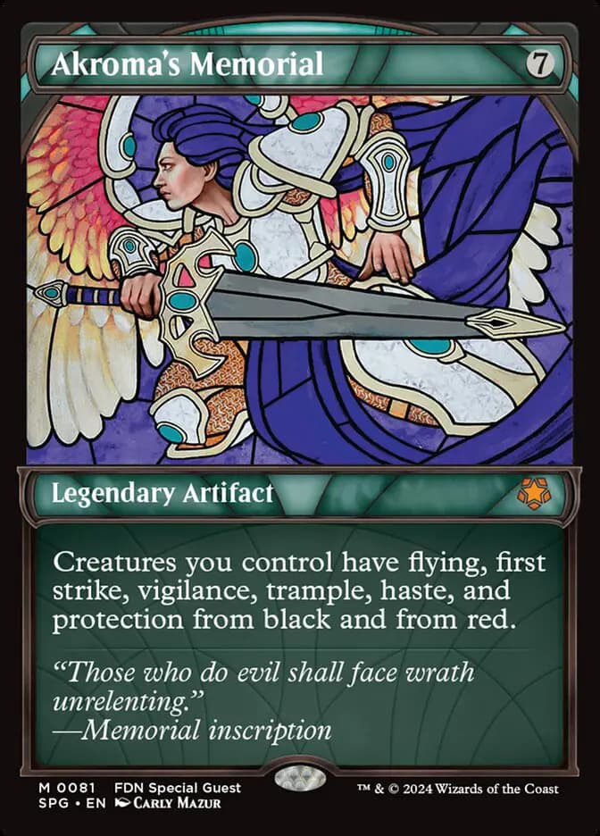 Card image of Akroma's Memorial