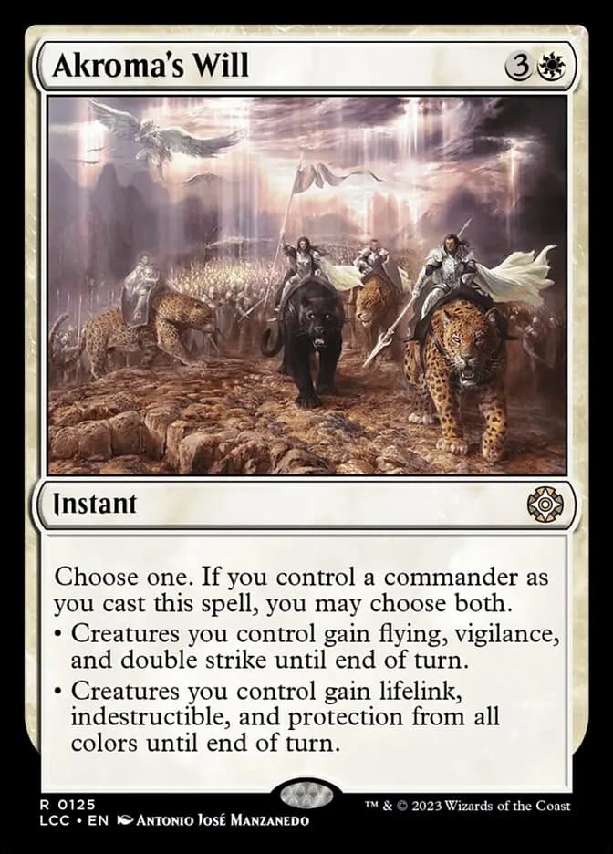 Card image of Akroma's Will
