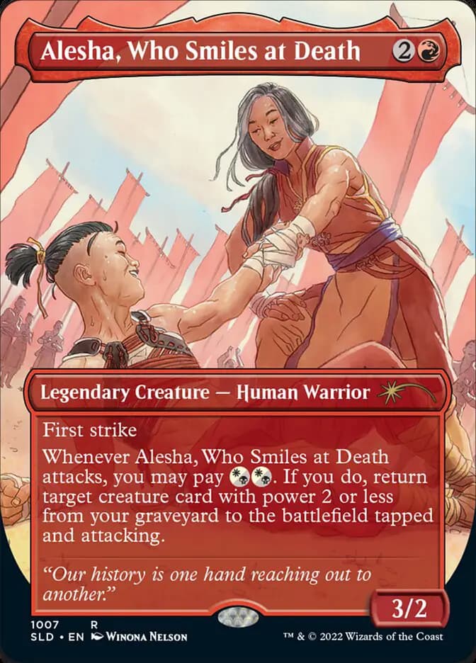 Card image of Alesha, Who Smiles at Death