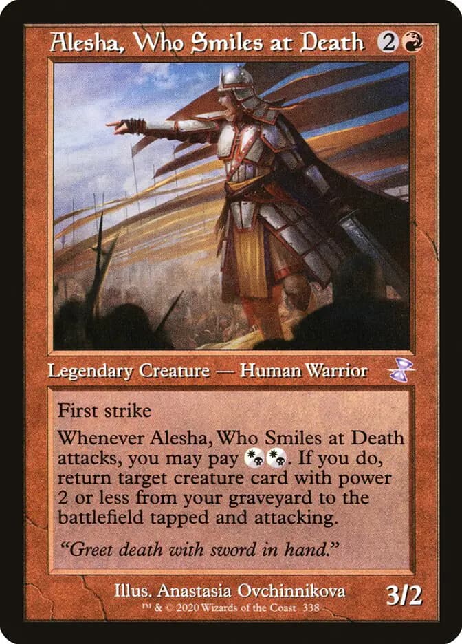 Card image of Alesha, Who Smiles at Death