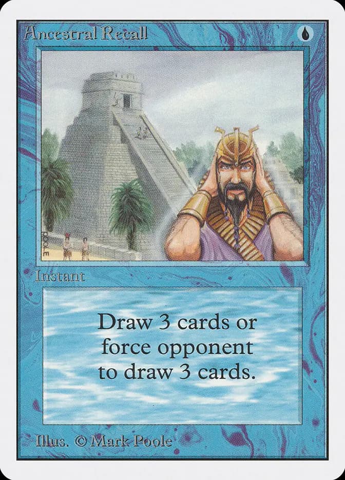 Card image of Ancestral Recall