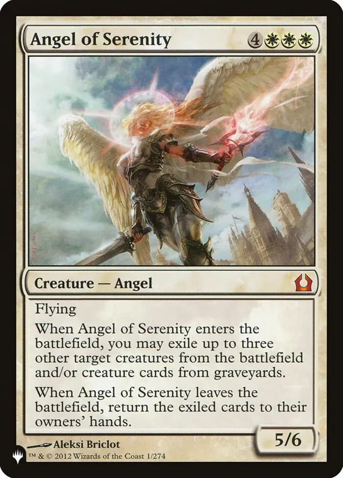Card image of Angel of Serenity