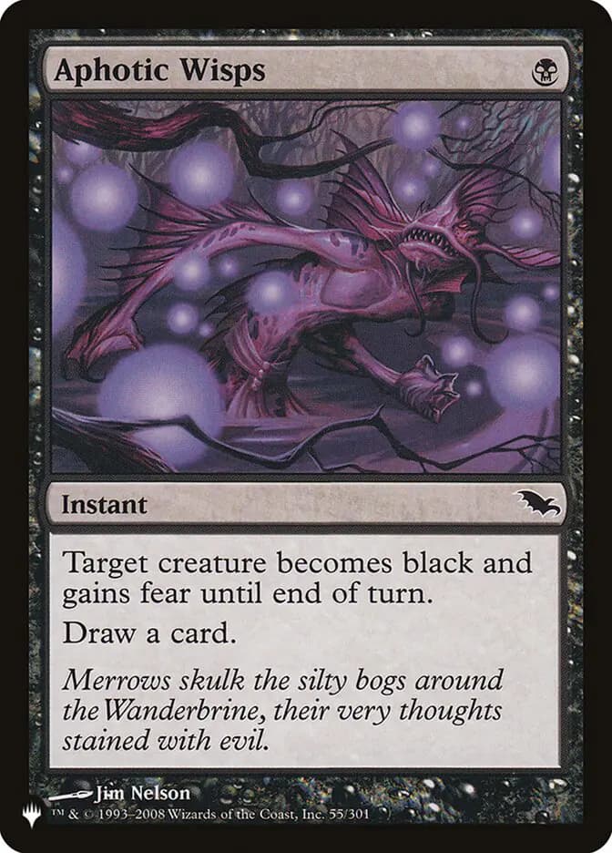 Card image of Aphotic Wisps