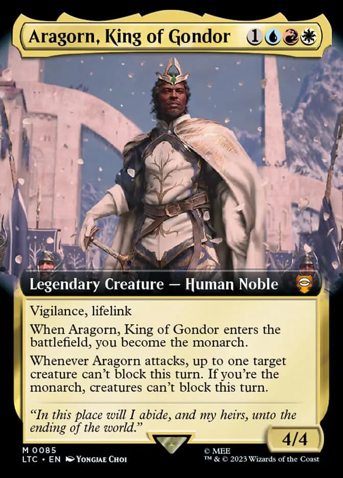 Card image of Aragorn, King of Gondor