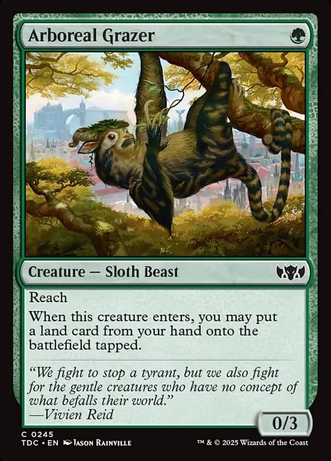 Card image of Arboreal Grazer