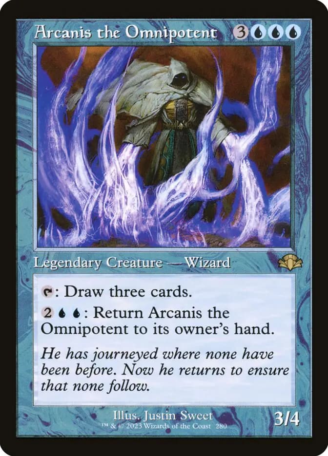 Card image of Arcanis the Omnipotent