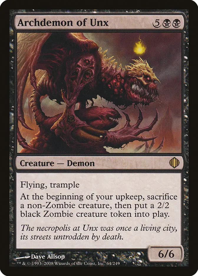 Card image of Archdemon of Unx