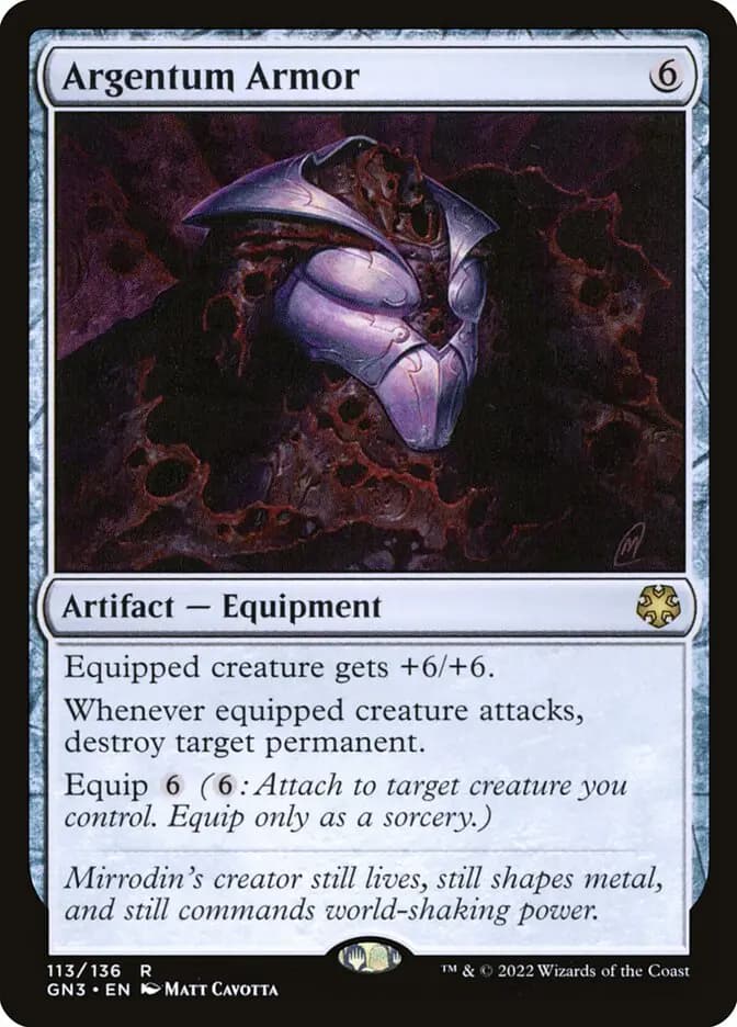 Card image of Argentum Armor