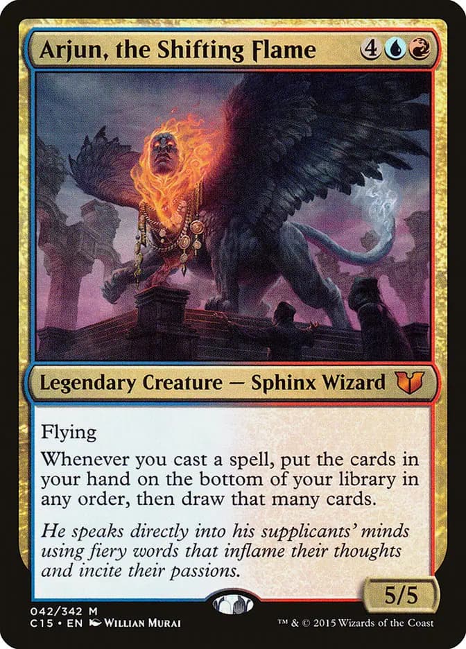Card image of Arjun, the Shifting Flame