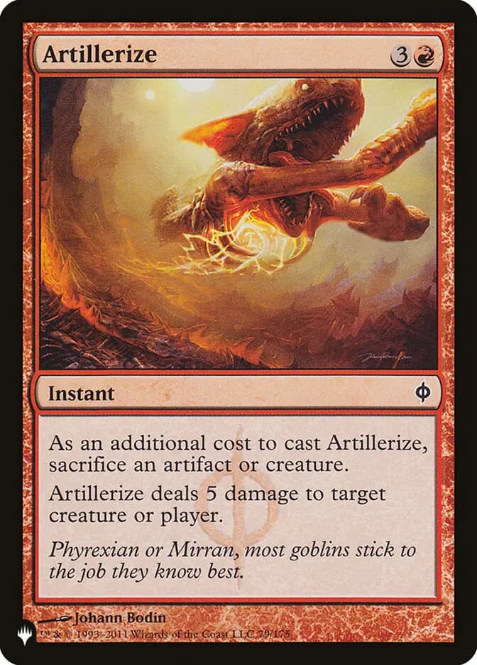 Card image of Artillerize