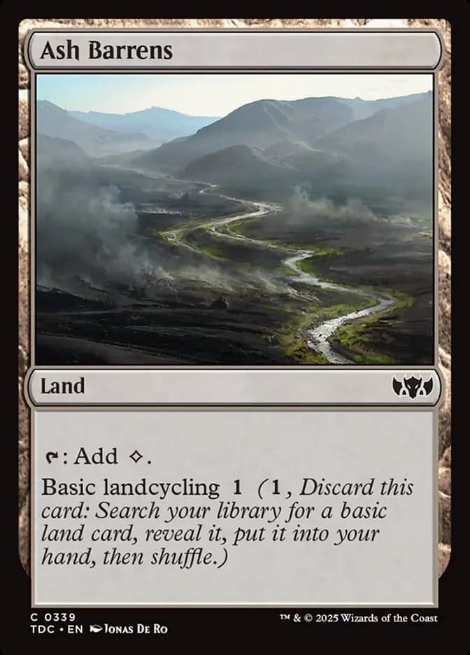Card image of Ash Barrens