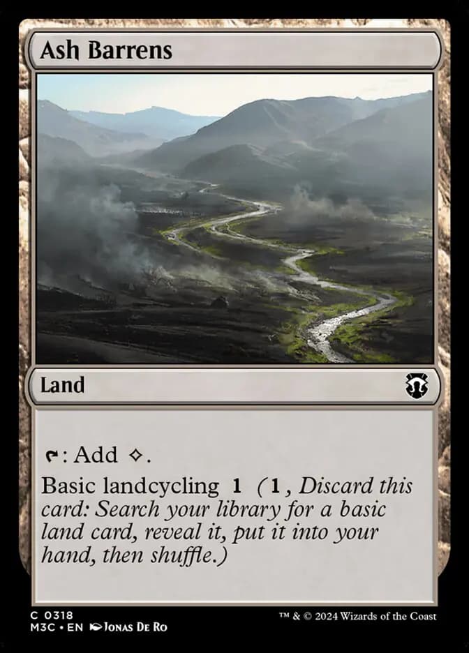 Card image of Ash Barrens