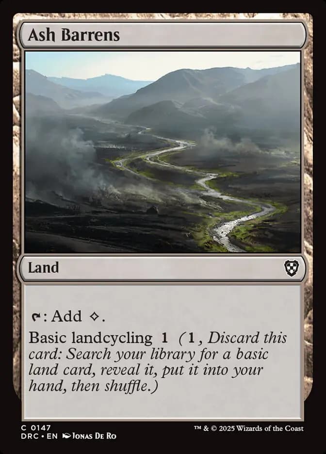Card image of Ash Barrens