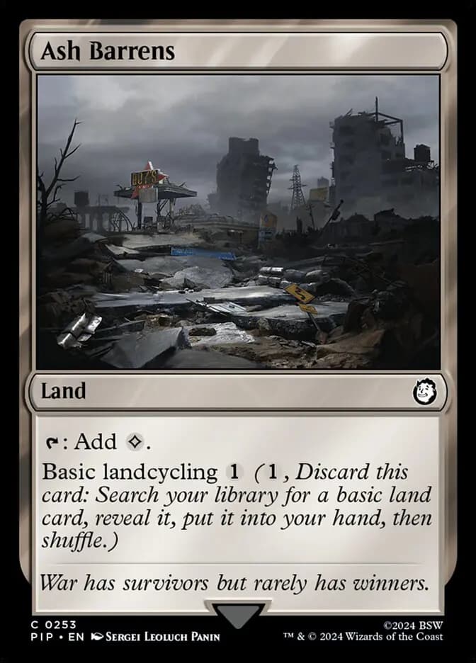 Card image of Ash Barrens