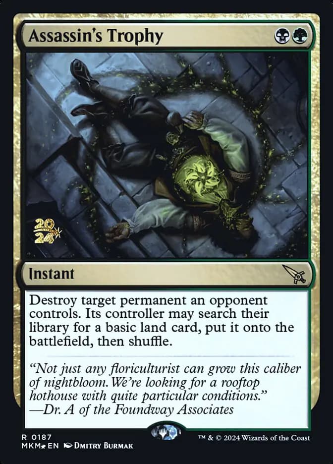 Card image of Assassin's Trophy