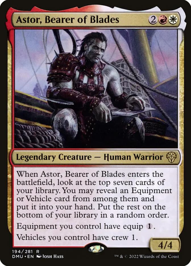 Card image of Astor, Bearer of Blades