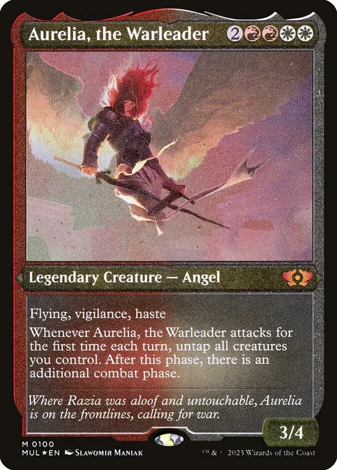 Card image of Aurelia, the Warleader