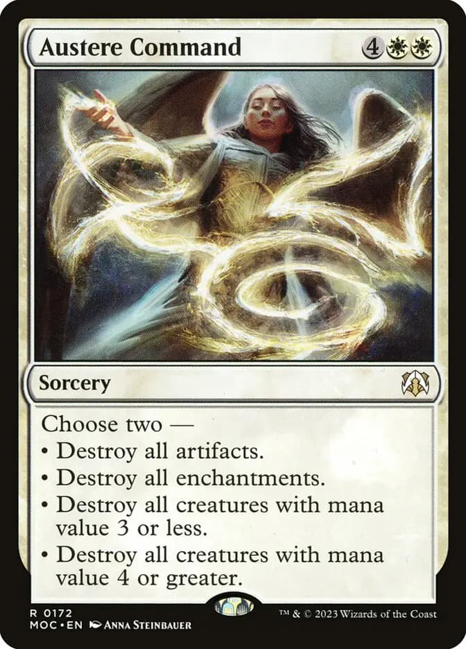 Card image of Austere Command