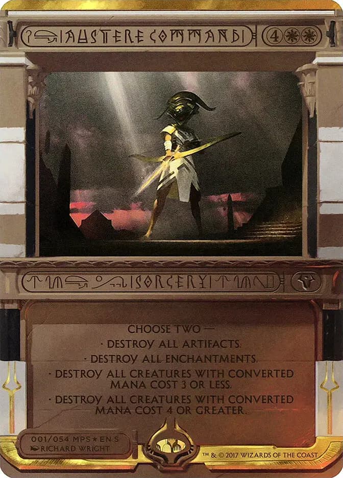 Card image of Austere Command