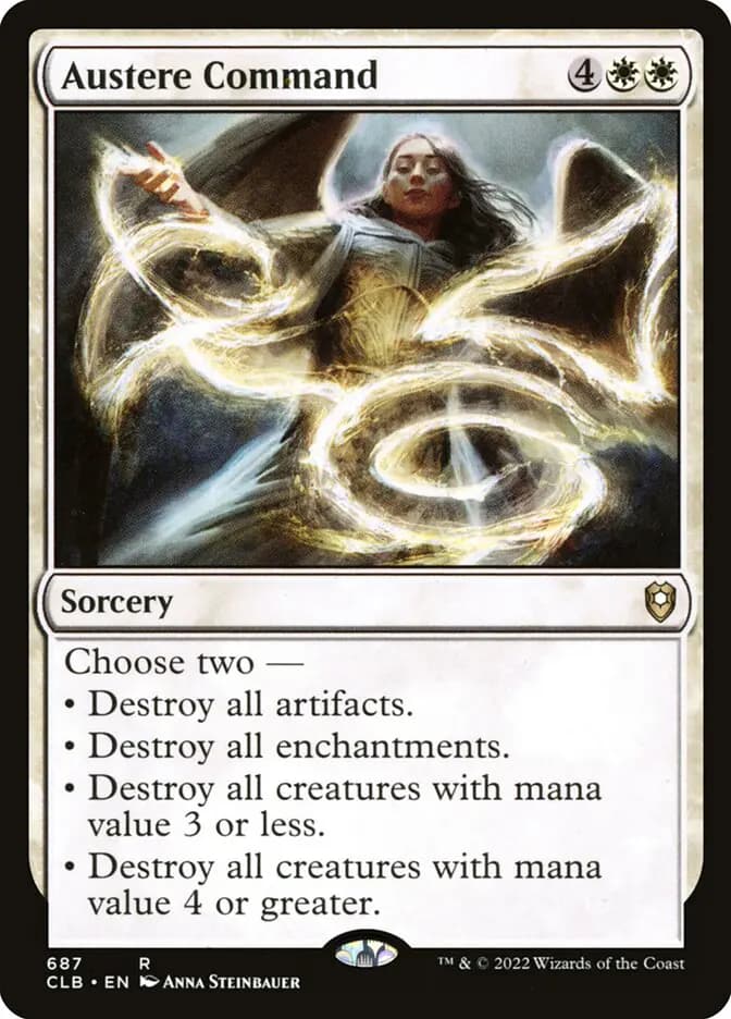 Card image of Austere Command