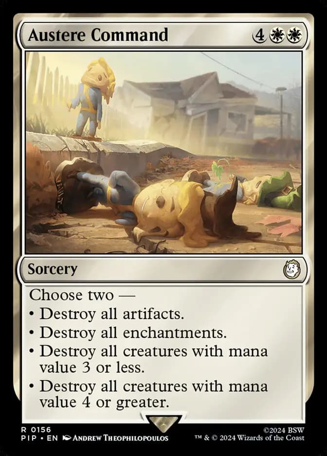 Card image of Austere Command