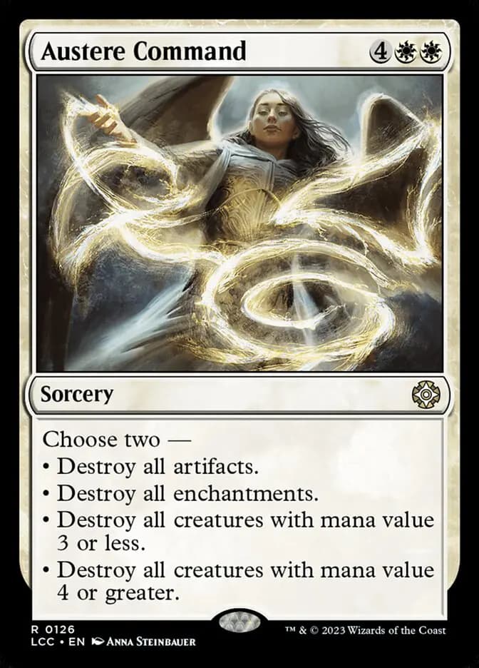 Card image of Austere Command