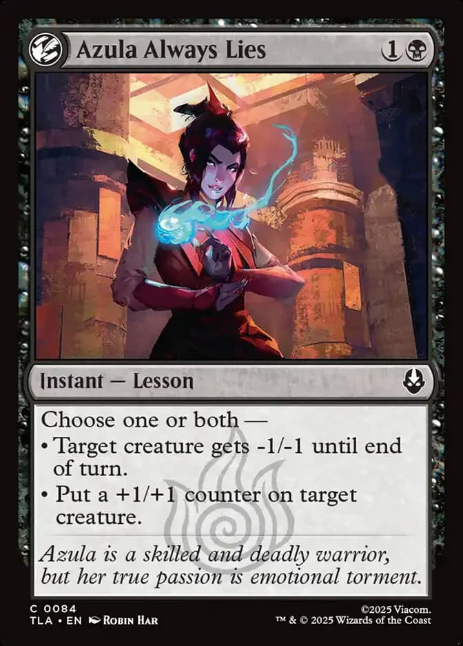Card image of Azula Always Lies