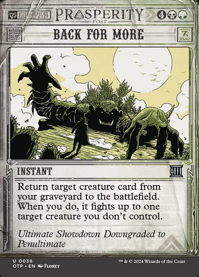 Card image of Back for More