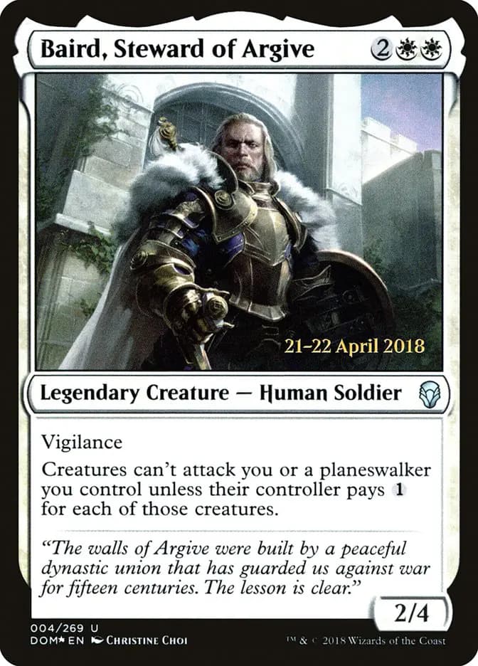Card image of Baird, Steward of Argive
