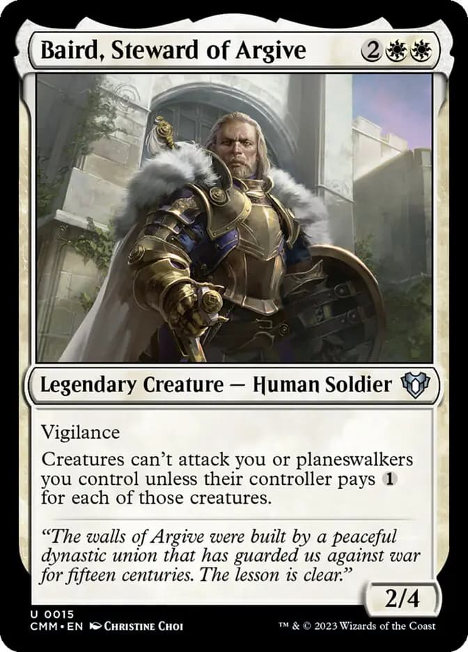 Card image of Baird, Steward of Argive