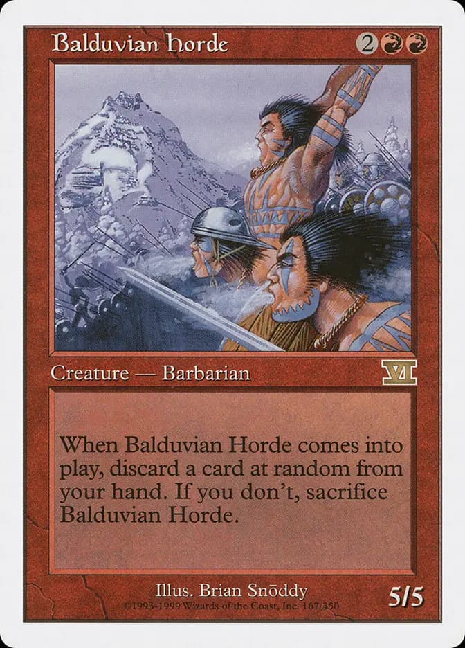Card image of Balduvian Horde