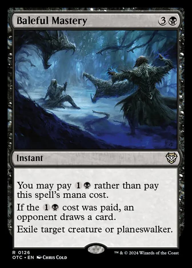 Card image of Baleful Mastery