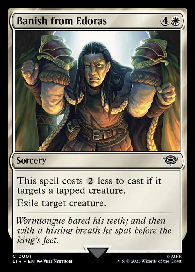 Card image of Banish from Edoras